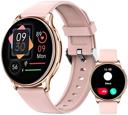 Hie-Q GT6 Mini Smart Watch | Buy in Dubai UAE | Round HD AMOLED | Bluetooth Call | Heart Rate | Mesh Strap | 3 Pairs Strap
