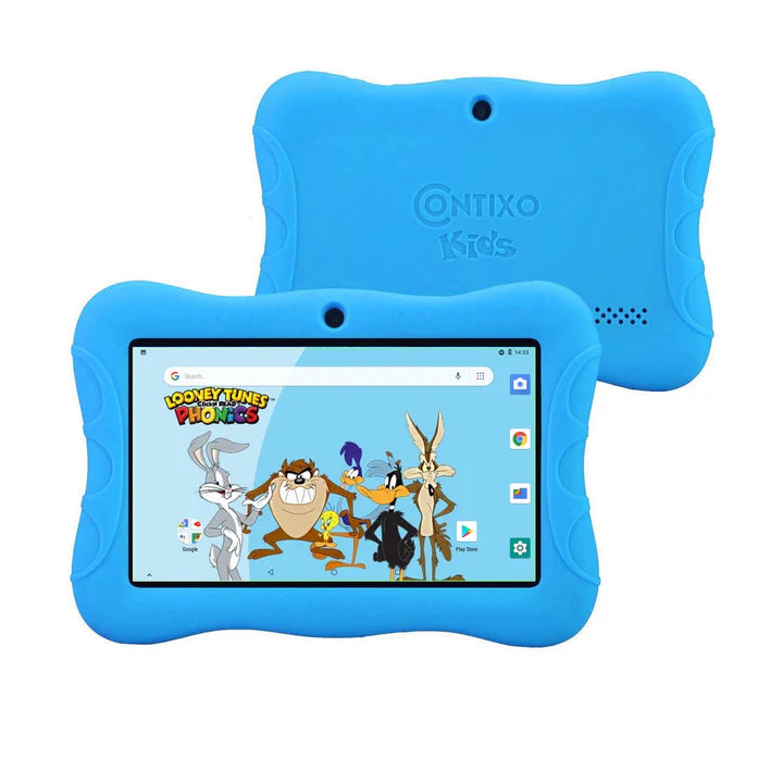 Oteeto K3 Kids Tablet | Buy in Dubai UAE | 7" IPS Display | Kids System | Toughened Glass | Fall Protection Case