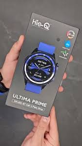 Hie-Q Ultima Prime WR-500 Smart Watch | Buy in Dubai UAE | Round Super AMOLED | BT Call | IP68 Waterproof | 3 Pairs Strap